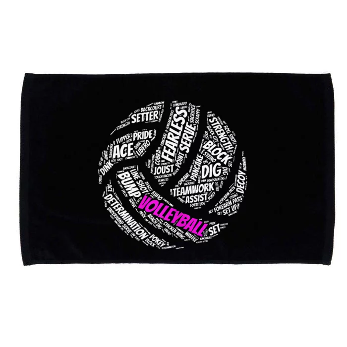 Cool Volleyball For Girls Volleyball Team Sports Microfiber Hand Towel