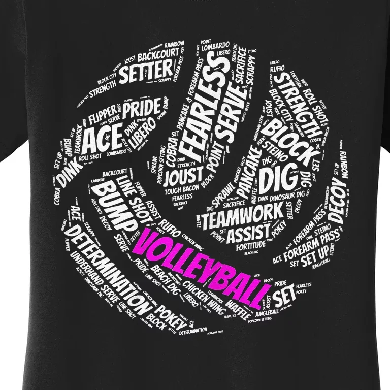 Cool Volleyball For Girls Volleyball Team Sports Women's T-Shirt