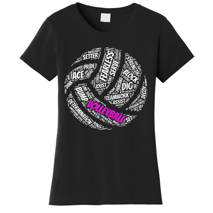 Cool Volleyball For Girls Volleyball Team Sports Women's T-Shirt