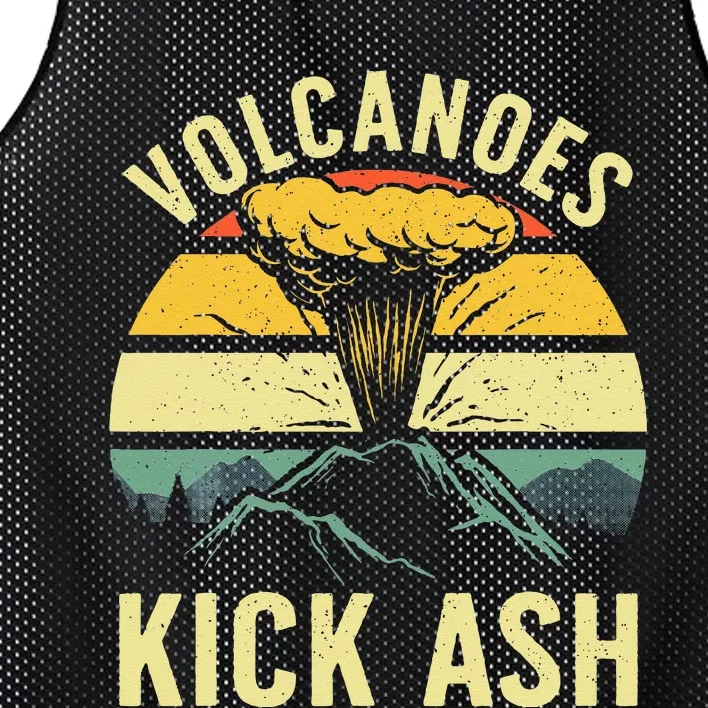 Cool Volcano For Men Women Kids Volcanic Ash Volcano Lover Mesh Reversible Basketball Jersey Tank