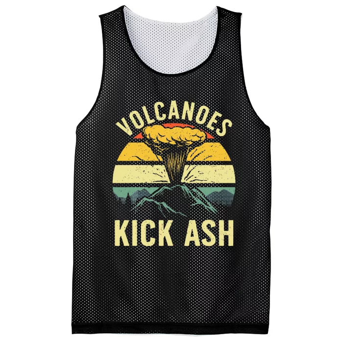 Cool Volcano For Men Women Kids Volcanic Ash Volcano Lover Mesh Reversible Basketball Jersey Tank