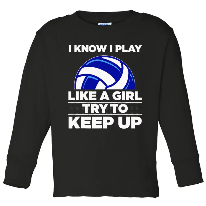 Cool Volleyball For Women Volleyball Team Sports Toddler Long Sleeve Shirt