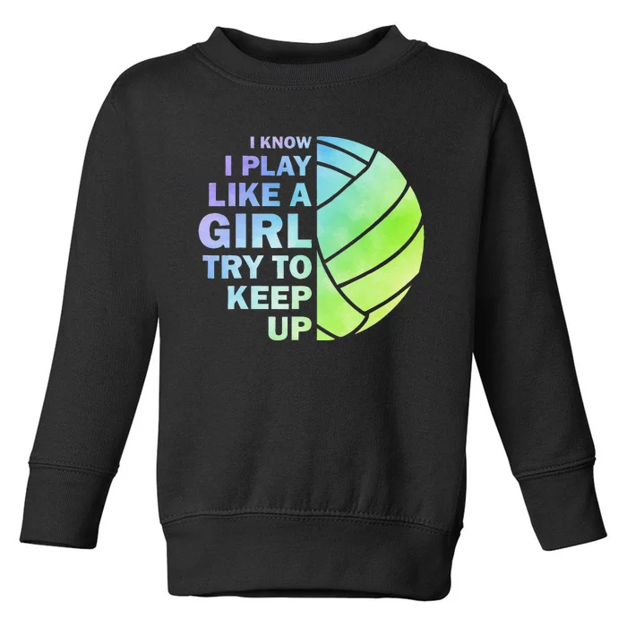 Cool Volleyball For Women Volleyball Team Sports Toddler Sweatshirt