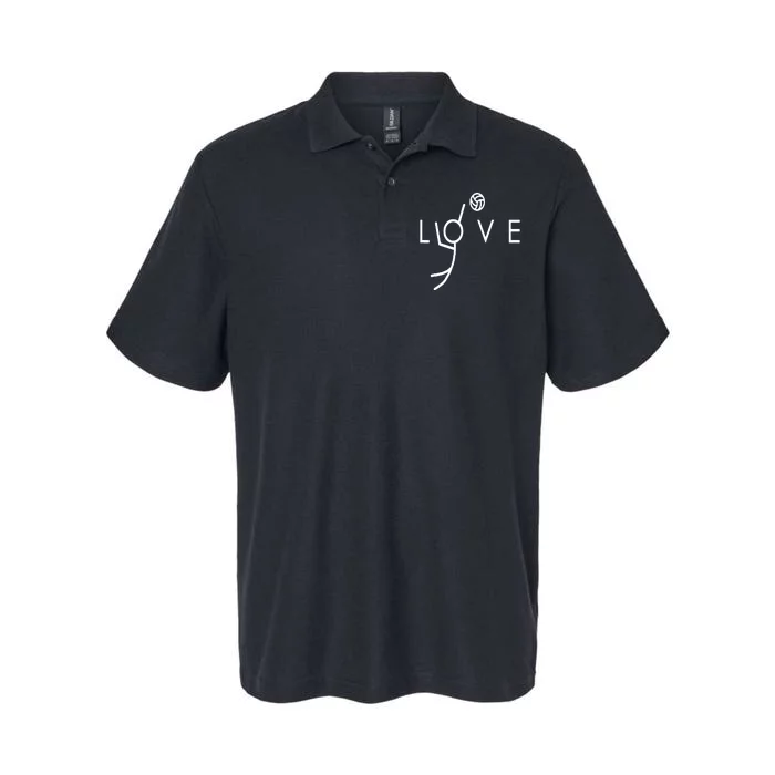 Cute Volleyball For Teen Spike Love Softstyle Adult Sport Polo