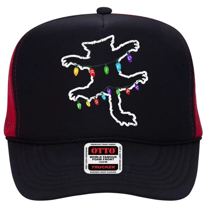 Christmas Vacation Fried Pussycat Christmas Vacation High Crown Mesh Trucker Hat