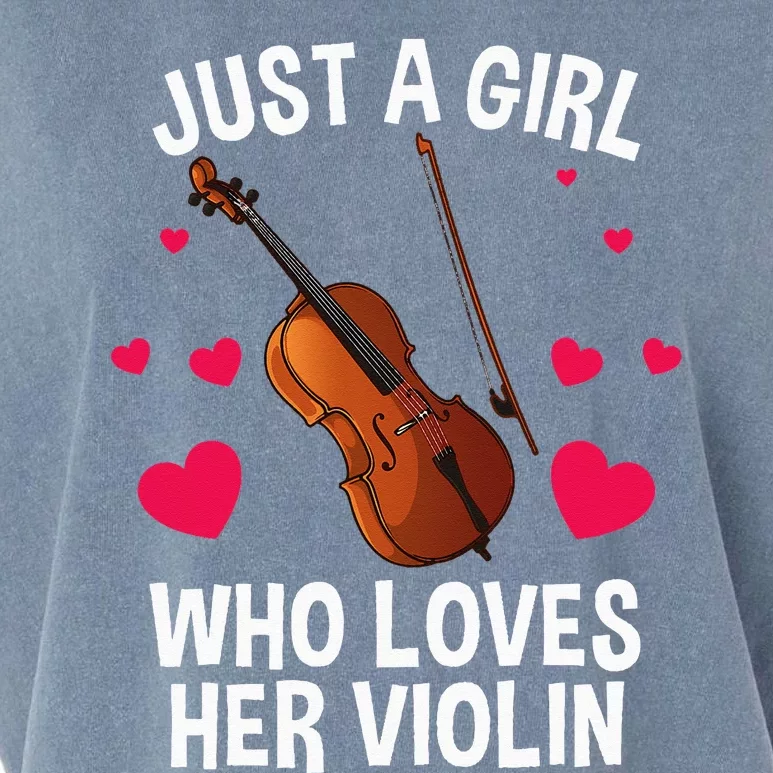 Cool Violin For  Fiddle Music Lover Violin Player Garment-Dyed Women's Muscle Tee