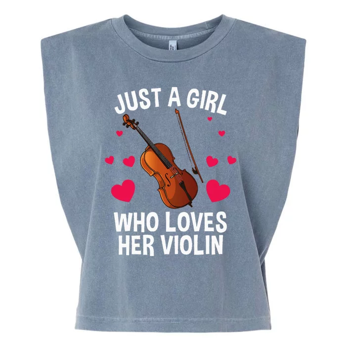 Cool Violin For  Fiddle Music Lover Violin Player Garment-Dyed Women's Muscle Tee