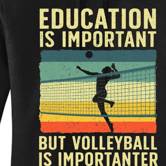 Cool Volleyball For Teen Team Player College Coach Women's Pullover Hoodie