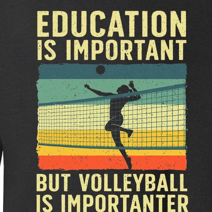 Cool Volleyball For Teen Team Player College Coach Toddler Sweatshirt