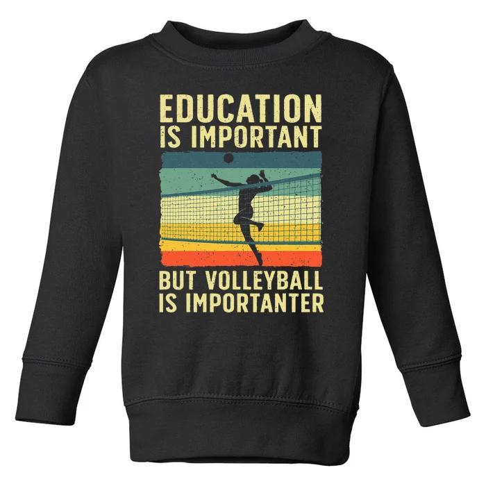 Cool Volleyball For Teen Team Player College Coach Toddler Sweatshirt