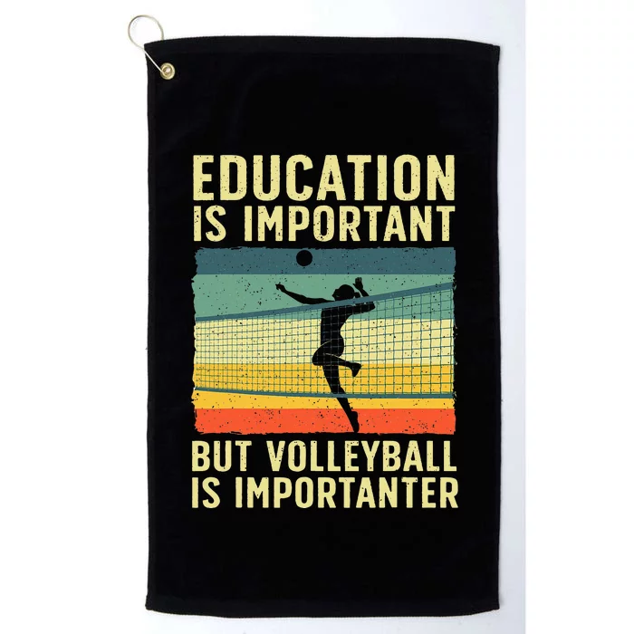 Cool Volleyball For Teen Team Player College Coach Platinum Collection Golf Towel