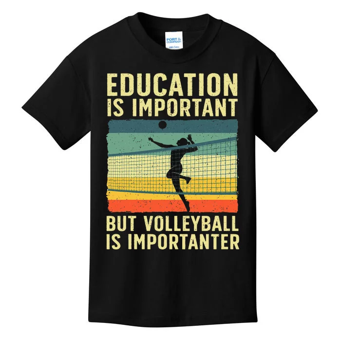 Cool Volleyball For Teen Team Player College Coach Kids T-Shirt