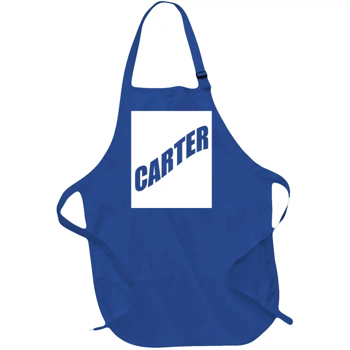 Carter Valentine Friend Son Husband First Name Family Gift Full-Length Apron With Pocket