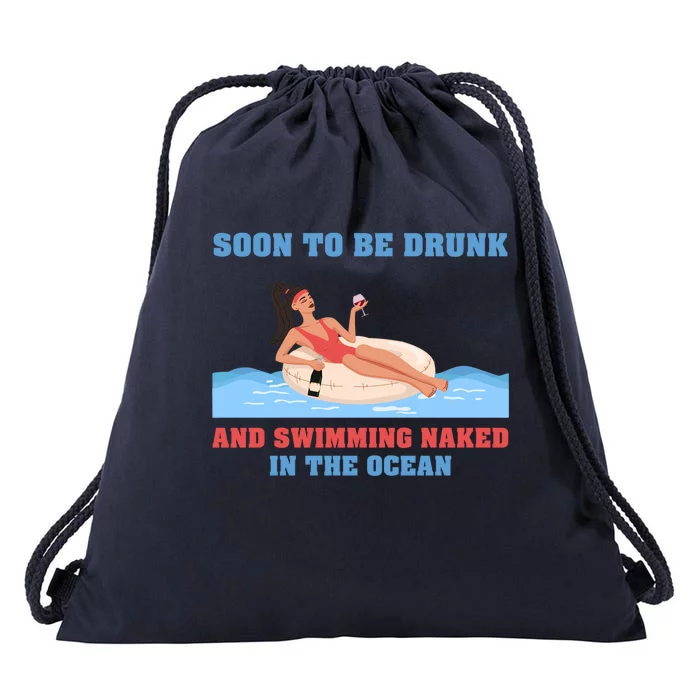 Cruise Vacation Friendship Ing Joke Ship Sailing Trip Great Gift Drawstring Bag