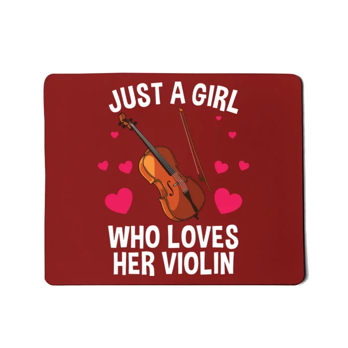 Cool Violin For Women Girl Fiddle Music Lover Violin Player Mousepad