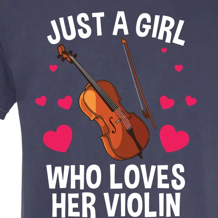 Cool Violin For Women Girl Fiddle Music Lover Violin Player Garment-Dyed Heavyweight T-Shirt