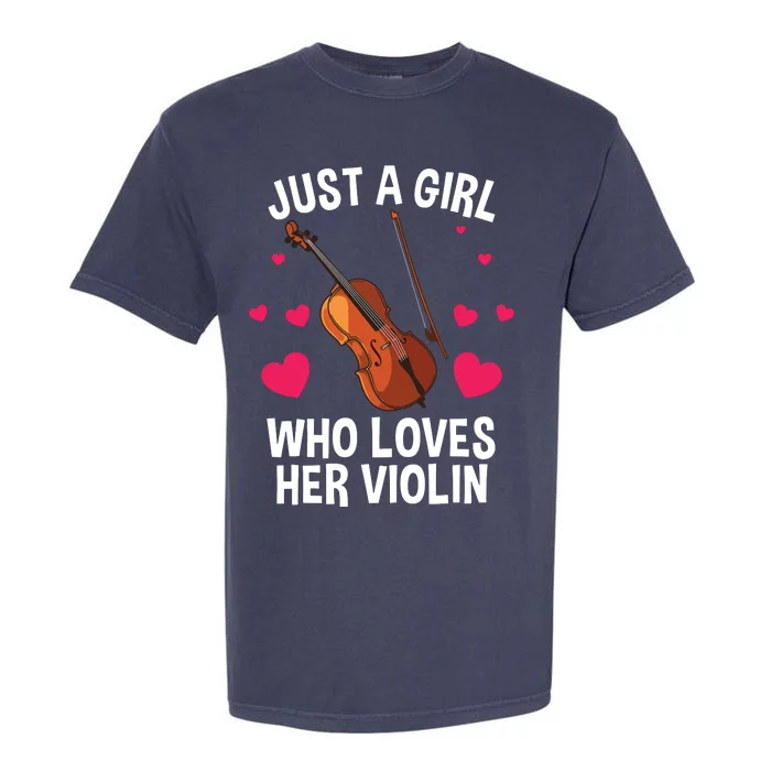 Cool Violin For Women Girl Fiddle Music Lover Violin Player Garment-Dyed Heavyweight T-Shirt