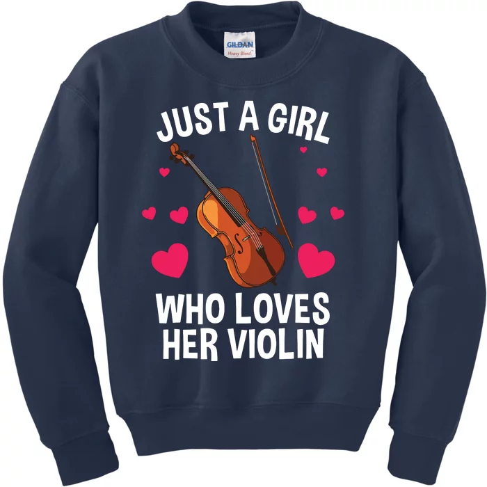 Cool Violin For Women Girl Fiddle Music Lover Violin Player Kids Sweatshirt