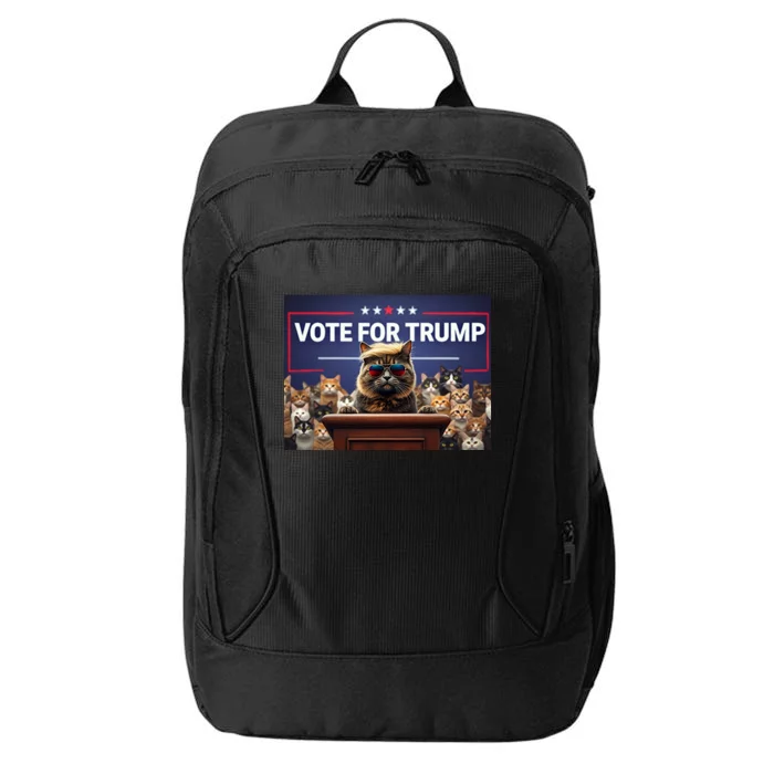 Cats Vote For Trump 2024 Election City Backpack