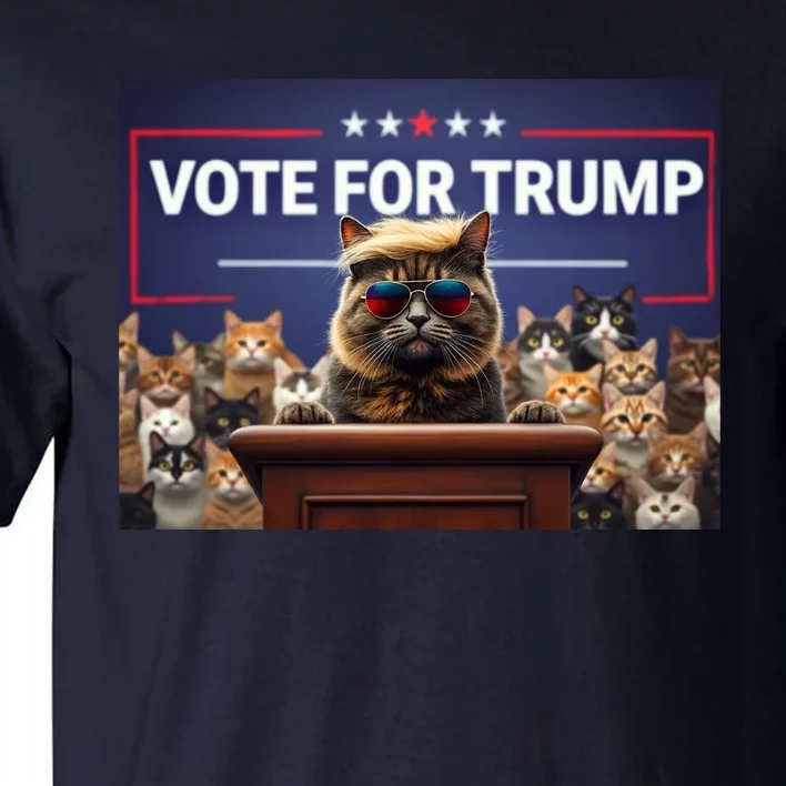 Cats Vote For Trump 2024 Election Tall T-Shirt