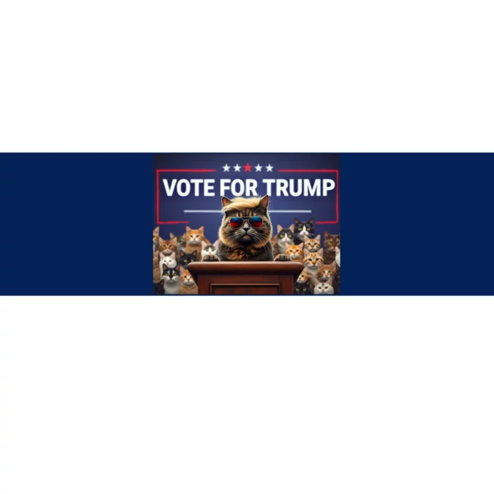 Cats Vote For Trump 2024 Election Bumper Sticker