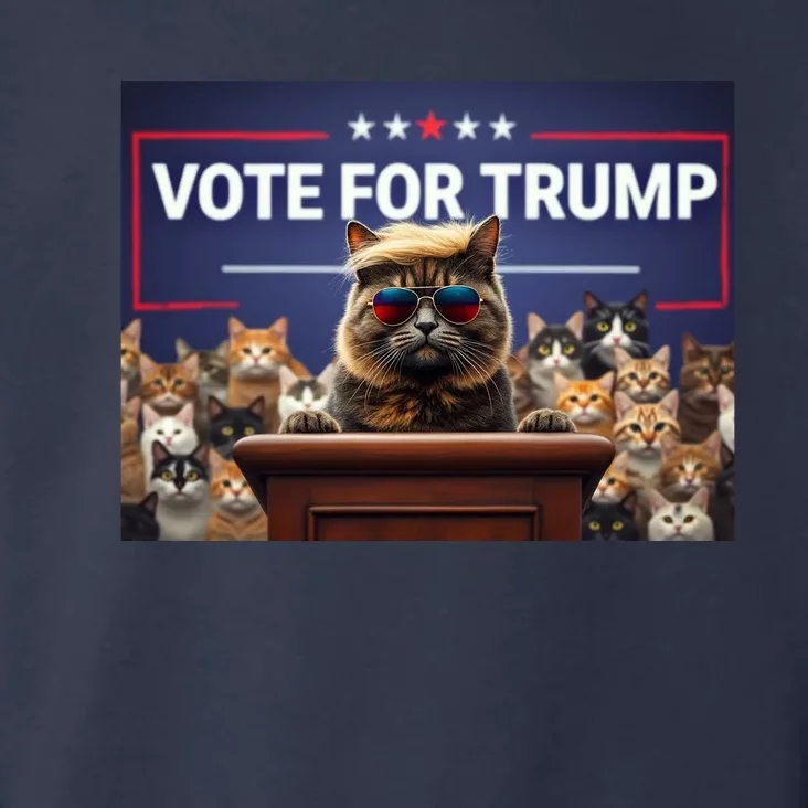 Cats Vote For Trump 2024 Election Toddler Hoodie