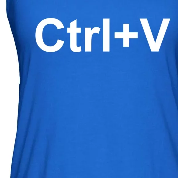 Ctrl V Family Matching Partner Ctrl C Ctrl V Copy And Paste Gift Ladies Essential Flowy Tank