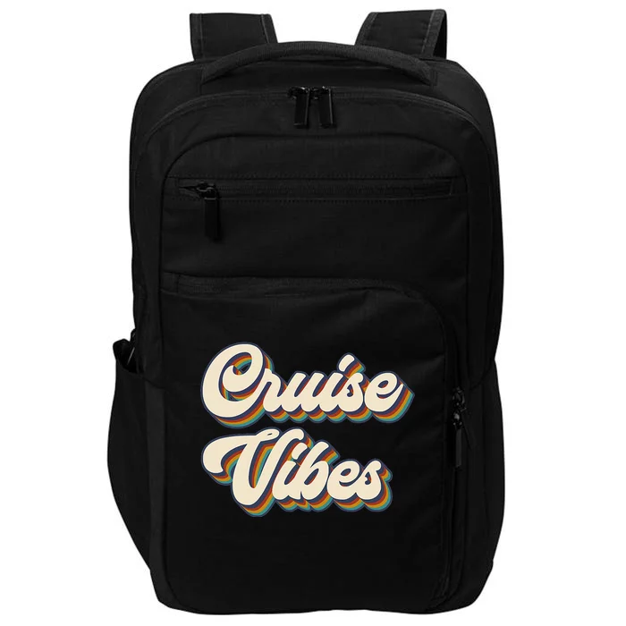 Cruise Vibes funny Family Cruise Vacation Party Impact Tech Backpack