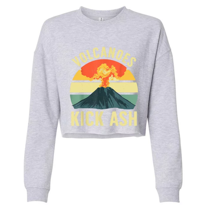 Cool Volcano For Women Volcanic Ash Volcano Lover Cropped Pullover Crew