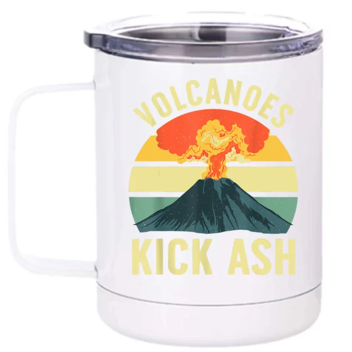 Cool Volcano For Women Volcanic Ash Volcano Lover Front & Back 12oz Stainless Steel Tumbler Cup