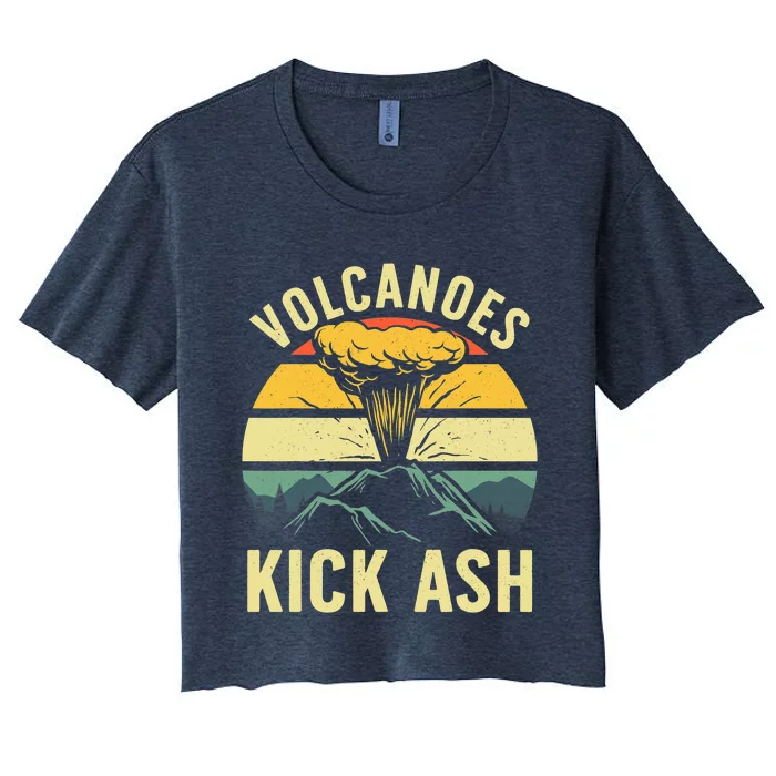 Cool Volcano For Men Women Volcanic Ash Volcano Lover Women's Crop Top Tee