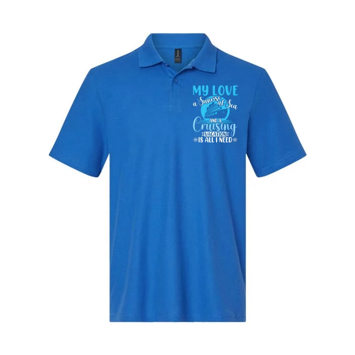 Cruising Vacation Family Trip Husband And Wife Cruising Funny Gift Softstyle Adult Sport Polo