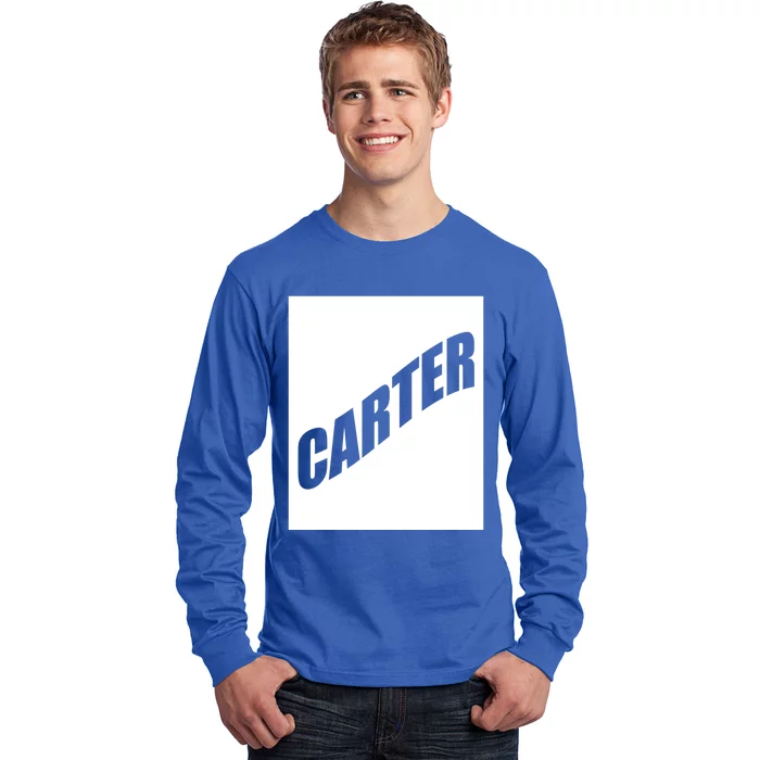 Carter Valentine Friend Son Husband First Name Family Gift Long Sleeve Shirt