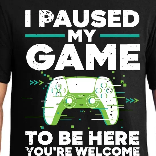 Cool Video Gamer For Men Boy Game Paused Gaming Gamers Pajama Set