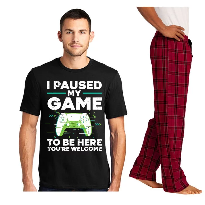 Cool Video Gamer For Men Boy Game Paused Gaming Gamers Pajama Set