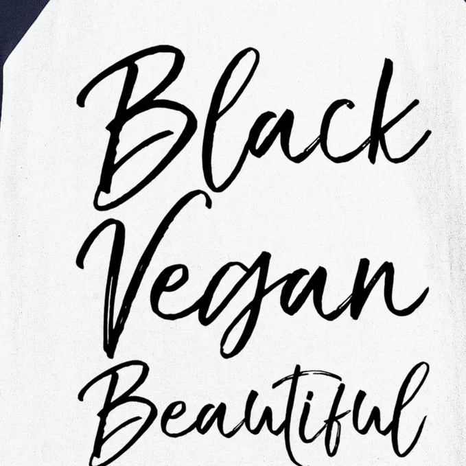 Cute Vegan Gift For Black Cute Black Vegan Beautiful Gift Baseball Sleeve Shirt