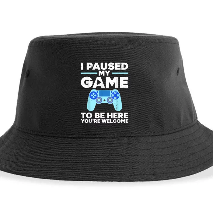 Cool Video Game Art For Men Women Video Gamer Gaming Lover Sustainable Bucket Hat