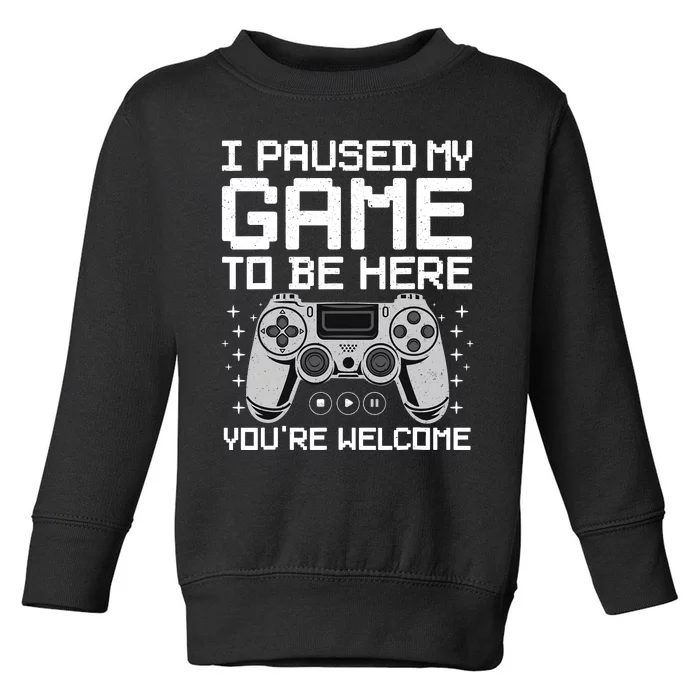 Cool Video Game Art Video Gamer Gaming Lover Toddler Sweatshirt