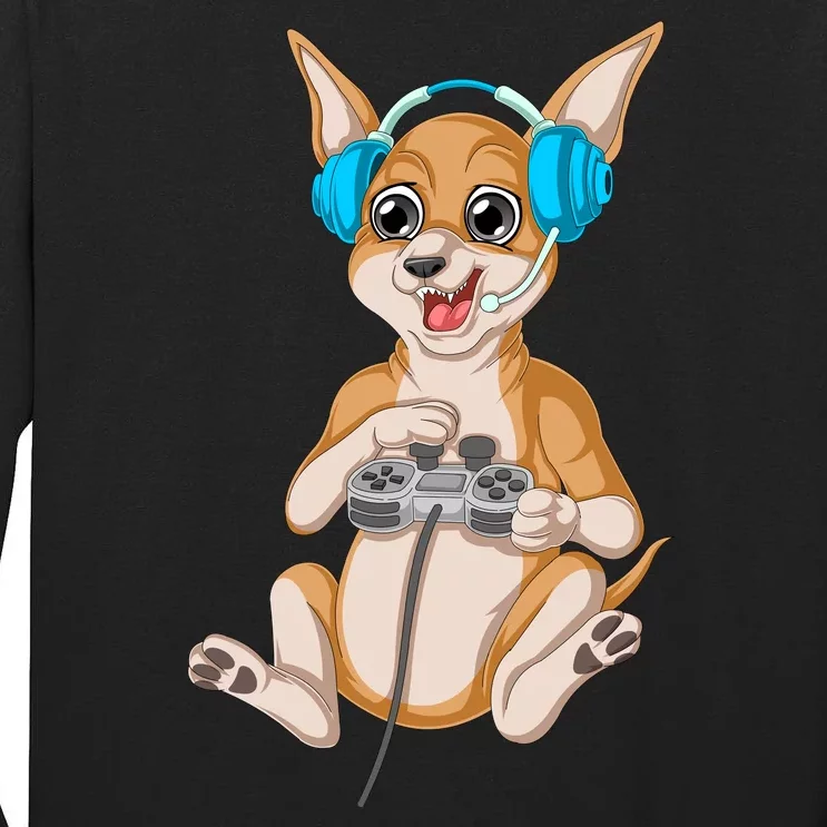 Chihuahua Video Gamer Tall Long Sleeve T-Shirt