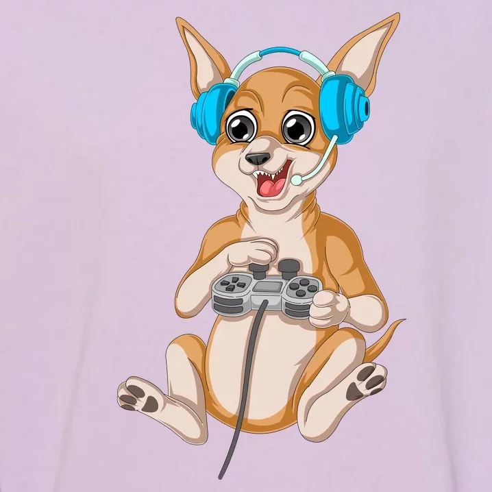 Chihuahua Video Gamer Garment-Dyed Sweatshirt