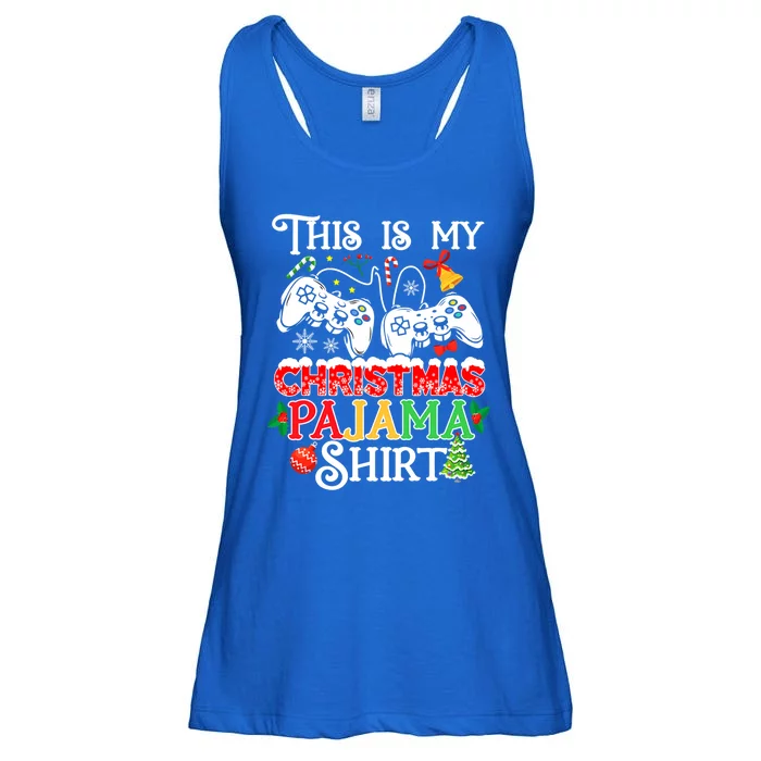 Christmas Video Gamer This Is My Christmas Pajama Gift Ladies Essential Flowy Tank