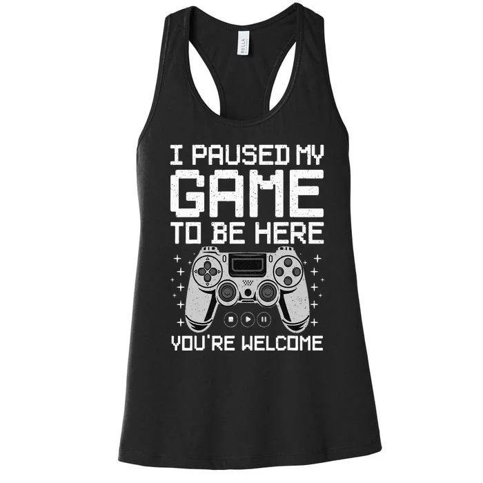 Cool Video Game Art For  Video Gamer Gaming Lover Women's Racerback Tank