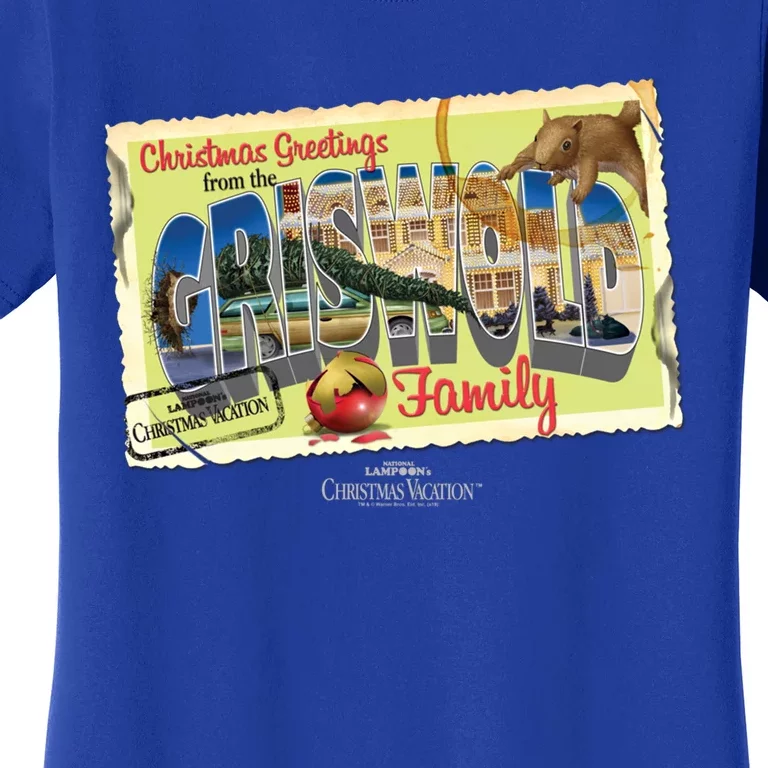 Christmas Vacation Griswold Family Postcard Gift Women's T-Shirt