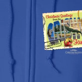 Christmas Vacation Griswold Family Postcard Gift Full Zip Hoodie