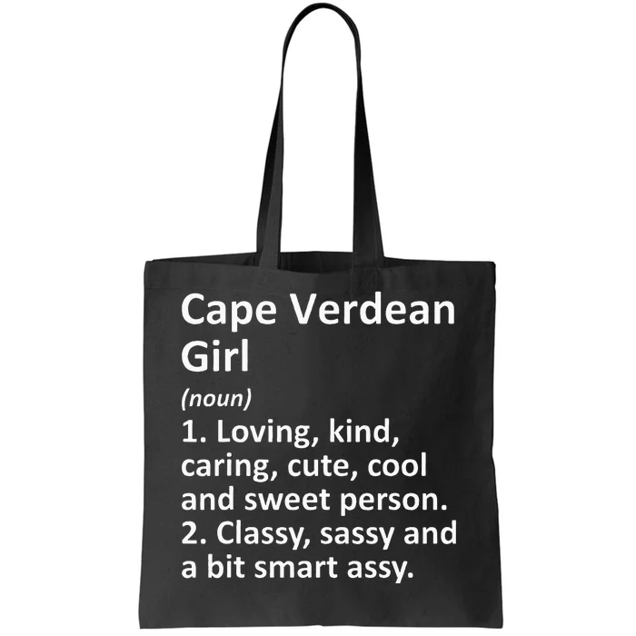 CAPE VERDEAN GIRL CAPE VERDE Gift Funny Country Home Roots Tote Bag