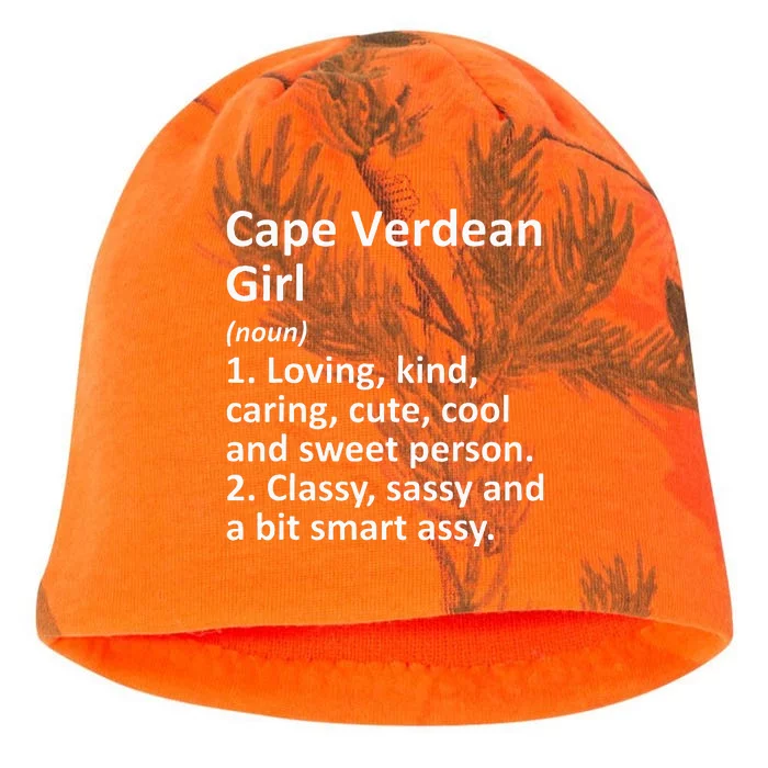 CAPE VERDEAN GIRL CAPE VERDE Gift Funny Country Home Roots Kati - Camo Knit Beanie