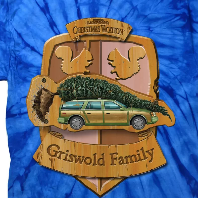 Christmas Vacation Griswold Family Crest Gift Tie-Dye T-Shirt