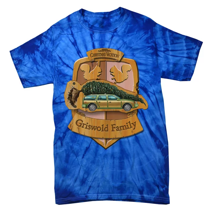 Christmas Vacation Griswold Family Crest Gift Tie-Dye T-Shirt