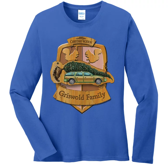 Christmas Vacation Griswold Family Crest Gift Ladies Long Sleeve Shirt