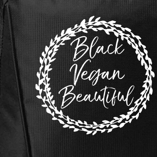 Cute Vegan Gift For Black Floral Black Vegan Beautiful Gift City Backpack